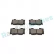 Jeu de 4 plaquettes de frein arrière RAP BRAKES R-P1298 - Visuel 3