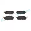 Jeu de 4 plaquettes de frein avant RAP BRAKES R-P1302 - Visuel 1