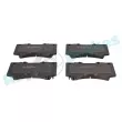 Jeu de 4 plaquettes de frein avant RAP BRAKES R-P1307 - Visuel 1