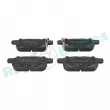 Jeu de 4 plaquettes de frein arrière RAP BRAKES R-P1310 - Visuel 1