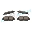 Jeu de 4 plaquettes de frein arrière RAP BRAKES R-P1315 - Visuel 3