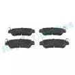 Jeu de 4 plaquettes de frein arrière RAP BRAKES R-P1316 - Visuel 1
