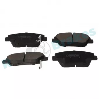 Jeu de 4 plaquettes de frein avant RAP BRAKES R-P1317