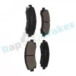 Jeu de 4 plaquettes de frein avant RAP BRAKES R-P1318 - Visuel 2