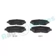 Jeu de 4 plaquettes de frein avant RAP BRAKES R-P1326 - Visuel 1