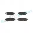 Jeu de 4 plaquettes de frein arrière RAP BRAKES R-P1332 - Visuel 1
