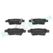 Jeu de 4 plaquettes de frein arrière RAP BRAKES R-P1336 - Visuel 1
