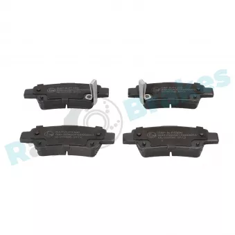 Jeu de 4 plaquettes de frein arrière RAP BRAKES R-P1336