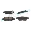 Jeu de 4 plaquettes de frein arrière RAP BRAKES R-P1336 - Visuel 2