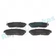 Jeu de 4 plaquettes de frein avant RAP BRAKES R-P1341 - Visuel 1