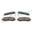 Jeu de 4 plaquettes de frein avant RAP BRAKES R-P1341 - Visuel 3