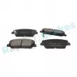 Jeu de 4 plaquettes de frein avant RAP BRAKES R-P1342 - Visuel 2