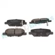 Jeu de 4 plaquettes de frein arrière RAP BRAKES R-P1343 - Visuel 2