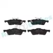 Jeu de 4 plaquettes de frein arrière RAP BRAKES R-P1345 - Visuel 1