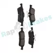 Jeu de 4 plaquettes de frein arrière RAP BRAKES R-P1345 - Visuel 2