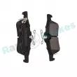 Jeu de 4 plaquettes de frein arrière RAP BRAKES R-P1345 - Visuel 3