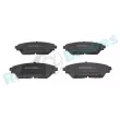 Jeu de 4 plaquettes de frein avant RAP BRAKES R-P1346 - Visuel 1