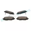Jeu de 4 plaquettes de frein arrière RAP BRAKES R-P1347 - Visuel 3