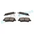 Jeu de 4 plaquettes de frein arrière RAP BRAKES R-P1348 - Visuel 3