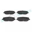 Jeu de 4 plaquettes de frein avant RAP BRAKES R-P1366 - Visuel 1