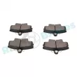 Jeu de 4 plaquettes de frein avant RAP BRAKES R-P1368 - Visuel 3