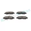 Jeu de 4 plaquettes de frein arrière RAP BRAKES R-P1386 - Visuel 3