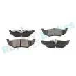 Jeu de 4 plaquettes de frein arrière RAP BRAKES R-P1394 - Visuel 2