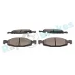Jeu de 4 plaquettes de frein avant RAP BRAKES R-P1395 - Visuel 3