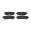 Jeu de 4 plaquettes de frein avant RAP BRAKES R-P1399 - Visuel 1