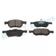Jeu de 4 plaquettes de frein avant RAP BRAKES R-P1401 - Visuel 2