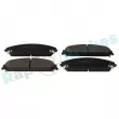 Jeu de 4 plaquettes de frein avant RAP BRAKES R-P1407 - Visuel 1