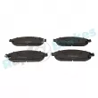 Jeu de 4 plaquettes de frein avant RAP BRAKES R-P1409 - Visuel 1