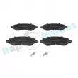 Jeu de 4 plaquettes de frein avant RAP BRAKES R-P1415 - Visuel 1
