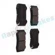 Jeu de 4 plaquettes de frein arrière RAP BRAKES R-P1419 - Visuel 2
