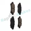 Jeu de 4 plaquettes de frein arrière RAP BRAKES R-P1422 - Visuel 2