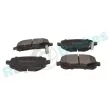 Jeu de 4 plaquettes de frein arrière RAP BRAKES R-P1424 - Visuel 2