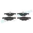Jeu de 4 plaquettes de frein arrière RAP BRAKES R-P1427 - Visuel 1