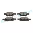 Jeu de 4 plaquettes de frein arrière RAP BRAKES R-P1427 - Visuel 3