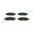 Jeu de 4 plaquettes de frein avant RAP BRAKES R-P1436 - Visuel 1