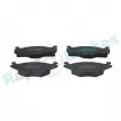 Jeu de 4 plaquettes de frein avant RAP BRAKES R-P1438 - Visuel 1