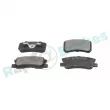 Jeu de 4 plaquettes de frein arrière RAP BRAKES R-P1441 - Visuel 1