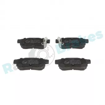 Jeu de 4 plaquettes de frein arrière RAP BRAKES R-P1453