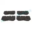 Jeu de 4 plaquettes de frein avant RAP BRAKES R-P1455 - Visuel 1