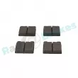 Jeu de 4 plaquettes de frein avant RAP BRAKES R-P1457 - Visuel 3
