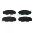 Jeu de 4 plaquettes de frein avant RAP BRAKES R-P1466 - Visuel 1