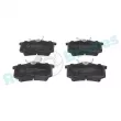 Jeu de 4 plaquettes de frein arrière RAP BRAKES R-P1476 - Visuel 1