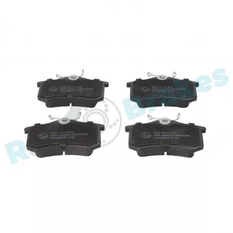 Jeu de 4 plaquettes de frein arrière RAP BRAKES R-P1476