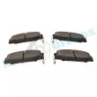 Jeu de 4 plaquettes de frein avant RAP BRAKES R-P1480 - Visuel 3