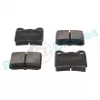 Jeu de 4 plaquettes de frein arrière RAP BRAKES R-P1486 - Visuel 2