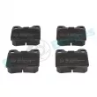 Jeu de 4 plaquettes de frein arrière RAP BRAKES R-P1487 - Visuel 1